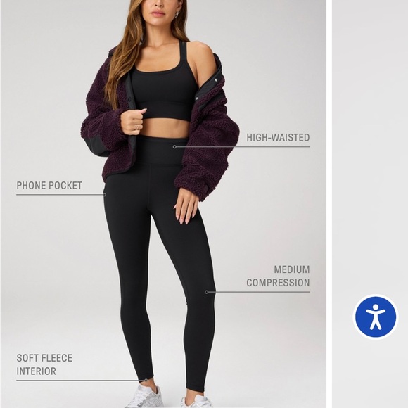 Fabletics High-Waisted Leggings with Pocket - Picture 3 of 3